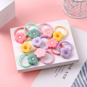 10PCS/Set Cute Cartoon Animals Hair bands Girls