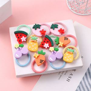 10PCS/Set Cute Cartoon Animals Hair bands Girls